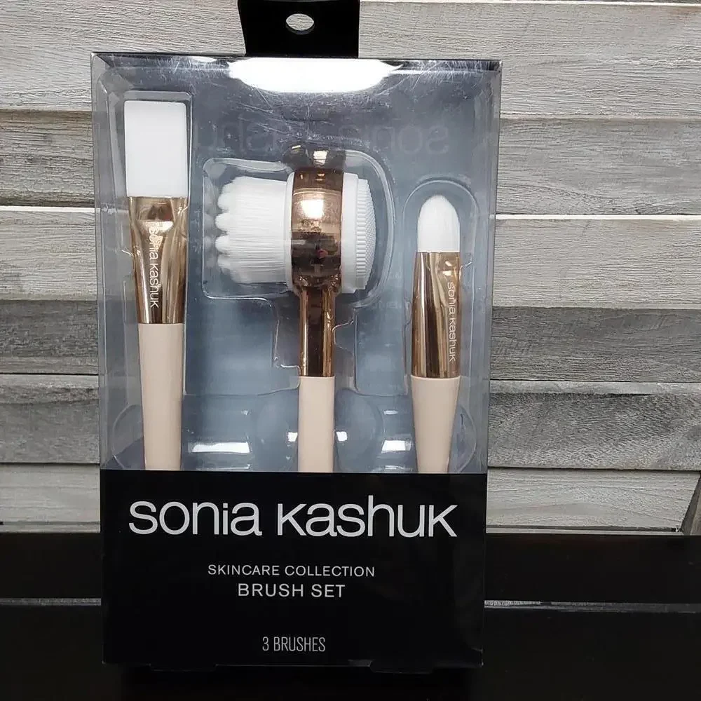 Sonia Kashuk Skincare Collection Brush Set - 3 Brushes for Perfect Application
